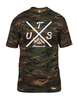 T-Shirt Herren Camouflage TuS Mecklenheide Cross Weiß