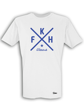 Lade das Bild in den Galerie-Viewer, T-Shirt Herren Weiß FK Hansa Wittstock Cross Blau
