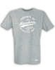 T-Shirt Herren Grau Melange MTV Union Hamborn Property Of Weiß