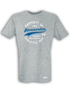 T-Shirt Herren Grau Melange  SV Hemmerden Property Of Weiß-Blau