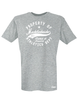 T-Shirt Herren Grau Melange TuS Mecklenheide Property Of Weiß 