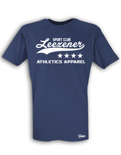 Lade das Bild in den Galerie-Viewer, T-Shirt Herren Navy Blau Leezener SC Athletics Weiß
