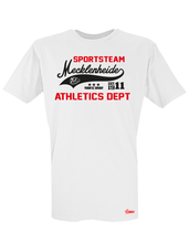Lade das Bild in den Galerie-Viewer, T-Shirt Herren Weiß TuS Mecklenheide Sportsteam Schwarz-Rot

