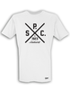 T-Shirt Herren Weiß SC Adelsdorf Cross Schwarz