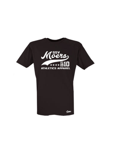 T-Shirt Kinder Schwarz GSV Moers Athletics Weiß