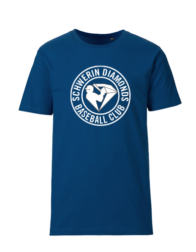 T-Shirt Kinder Navy Blau Schwerin Diamonds Baseball Logo