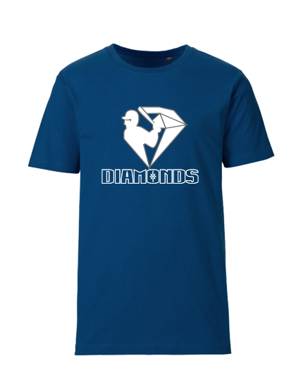 T-Shirt Kinder Navy Blau Schwerin Diamonds Logo II