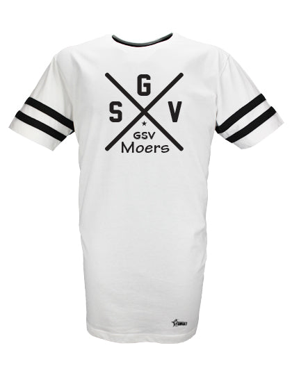 T-Shirt X-tra Long Herren GSV Moers Striped Cross