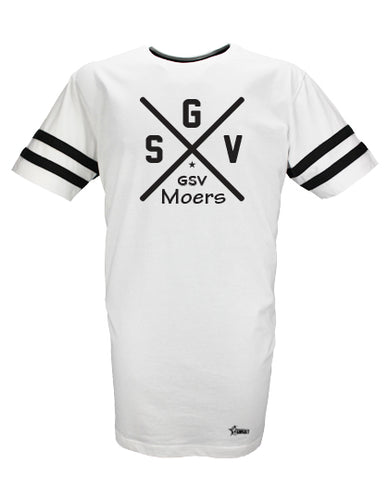 T-Shirt X-tra Long Herren GSV Moers Striped Cross