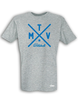 T-Shirt Herren Grau Melange MTV Wilstedt Cross Blau