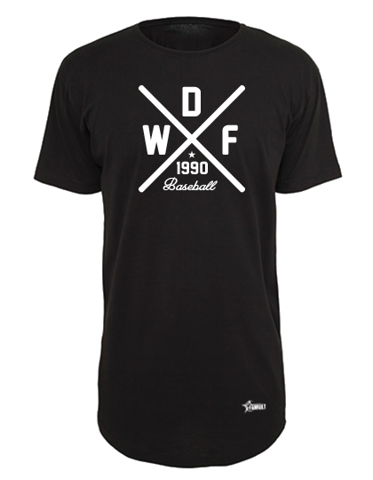 T-Shirt x-tra Long Herren Schwarz Dohren Wild Farmers Cross