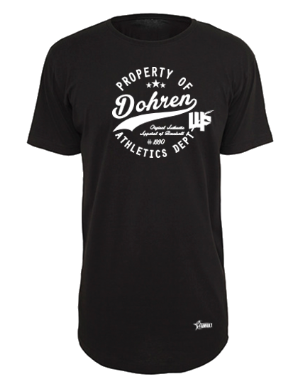 T-Shirt x-tra Long Herren Schwarz Dohren Wild Farmers Property-Of
