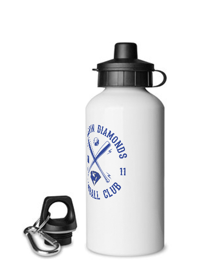 Aluminium Trinkflasche Weiss 600ml Schwerin Diamonds Cross