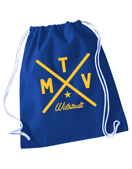 Turnbeutel Blau MTV Wilstedt Cross Gelb