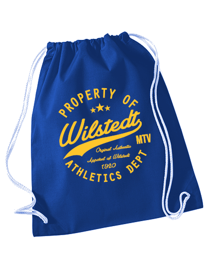 Turnbeutel Blau MTV Wilstedt Property Of Gelb